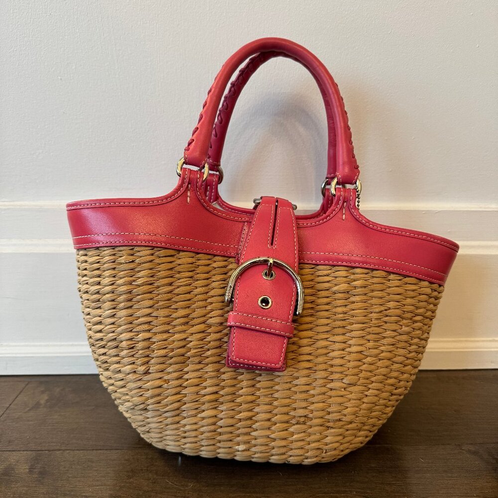 Pink Basket Bag from Coach